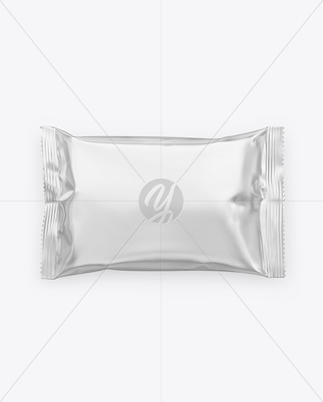 Matte Metallic Snack Package Mockup