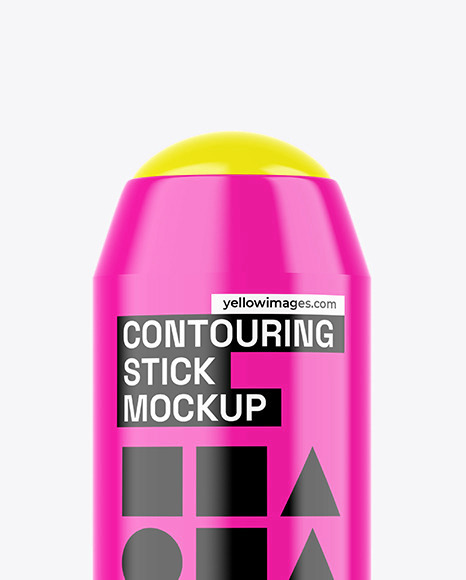 Glossy Contouring Stick Mockup