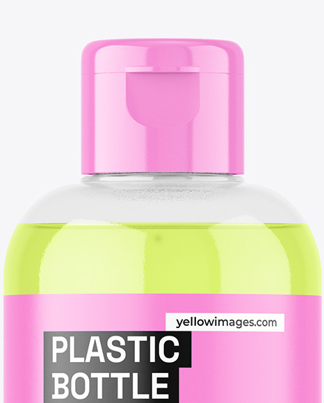 Clear Plastic Bottle Mockup