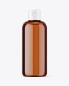 Amber Plastic Bottle Mockup