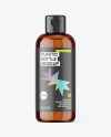 Amber Plastic Bottle Mockup