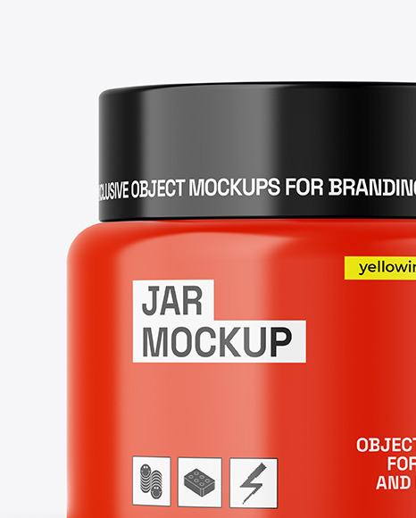 Glossy Jar Mockup