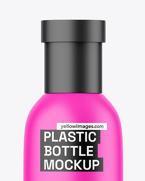 Matte Plastic Bottle Mockup