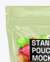 Stand-up Pouch with Gummies Mockup