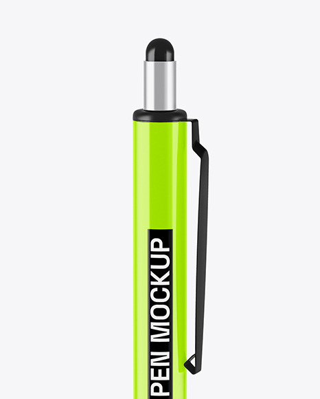 Glossy Mechanical Pen Mockup