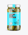 Clear Glass Jar with Olives Mockup