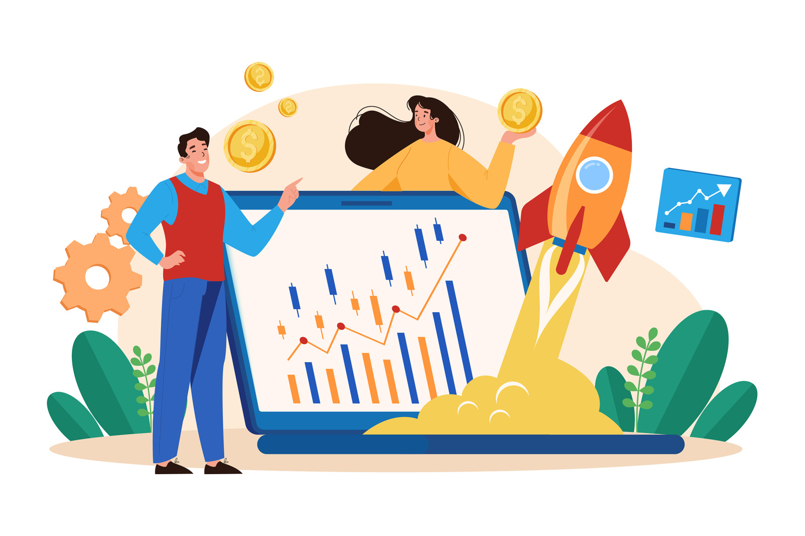 M642_Stock Market Illustration Pack M642_Stock Market Illustration Pack