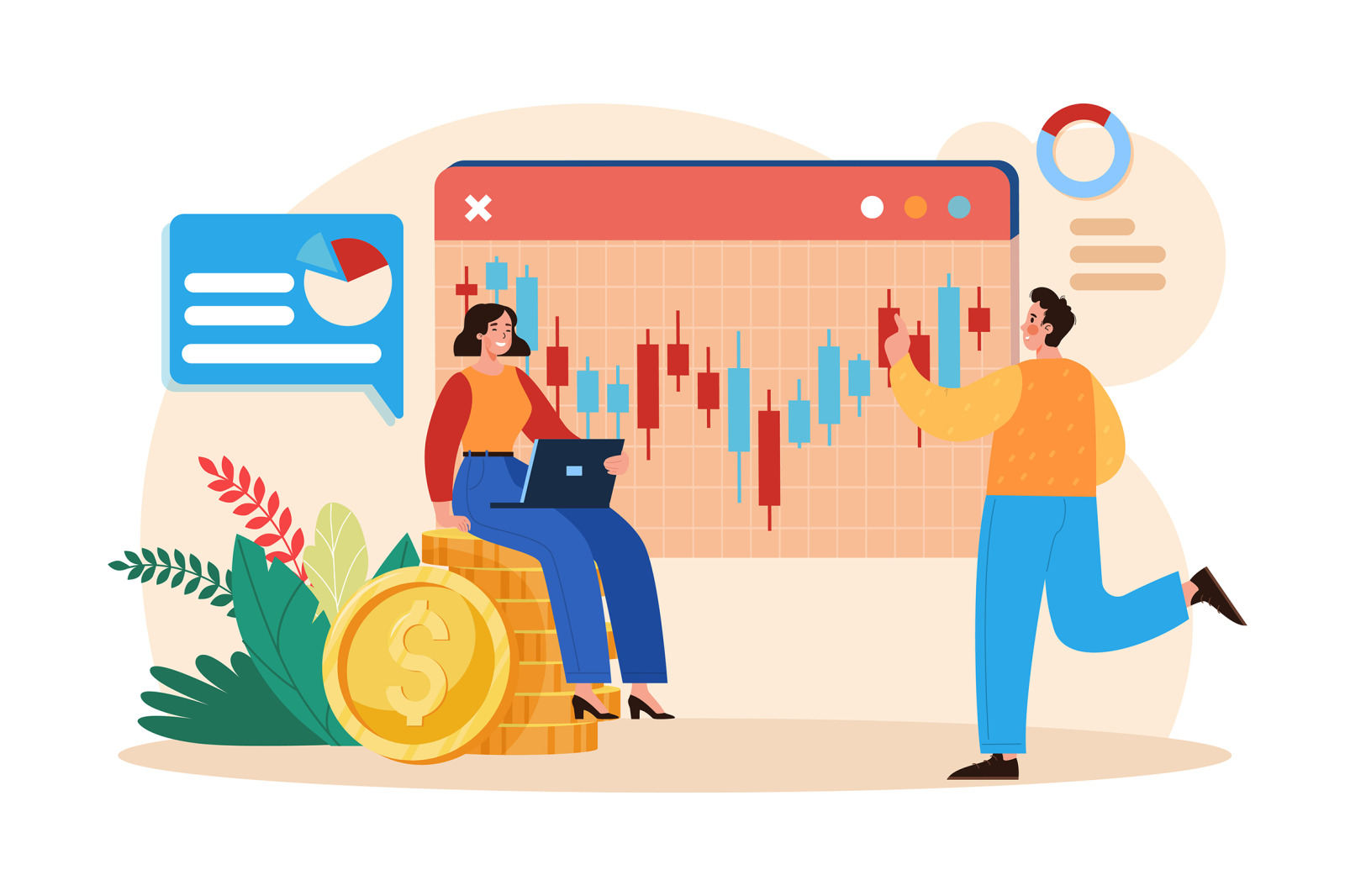 M642_Stock Market Illustration Pack M642_Stock Market Illustration Pack