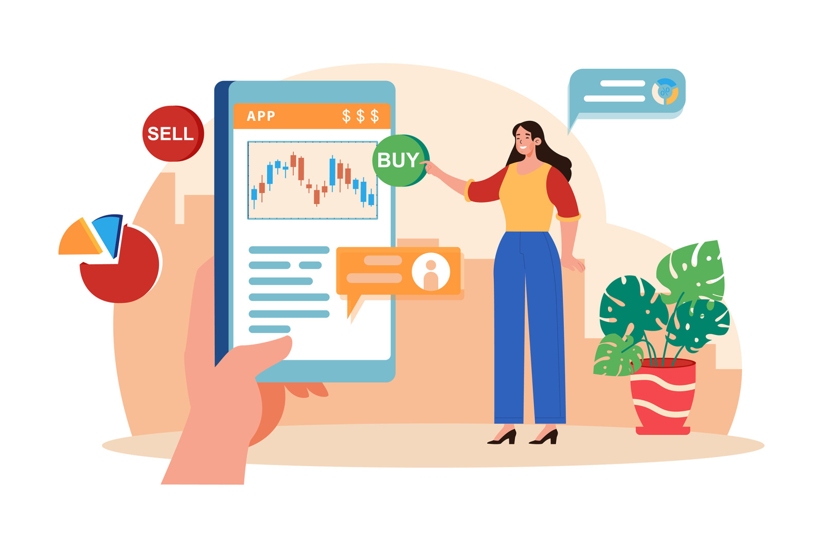 M642_Stock Market Illustration Pack