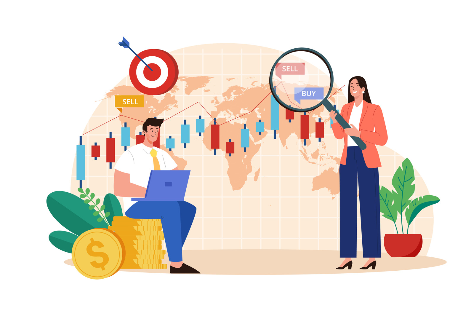 M642_Stock Market Illustration Pack M642_Stock Market Illustration Pack
