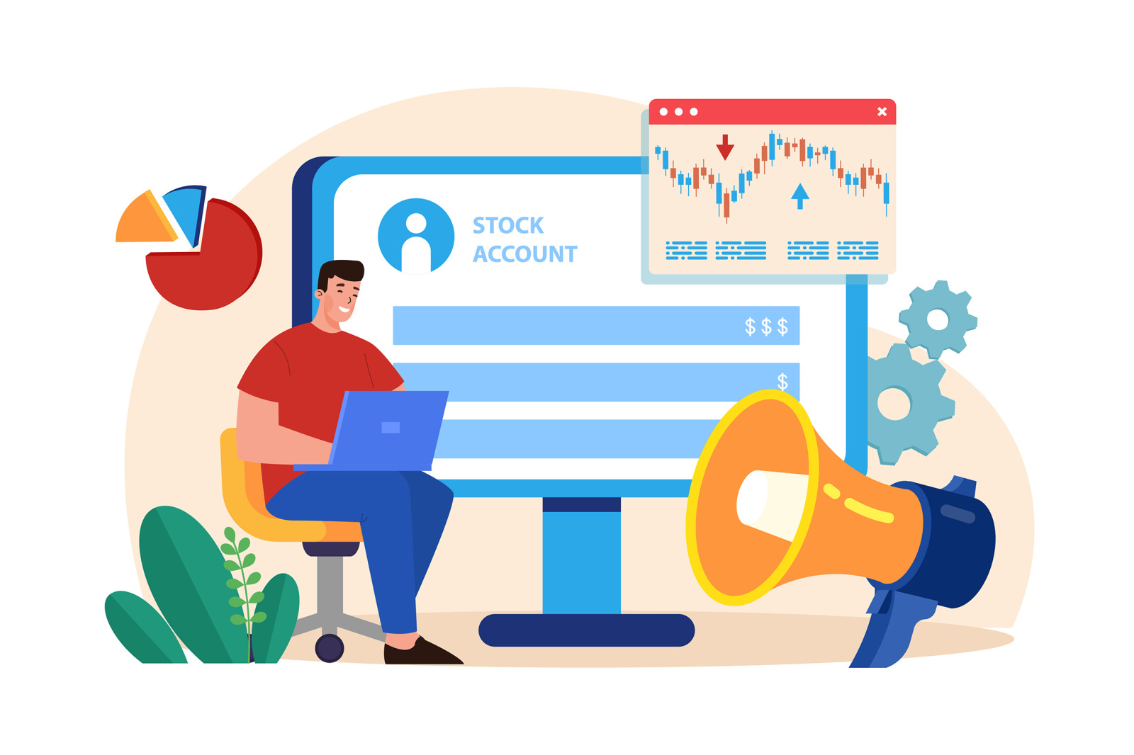 M642_Stock Market Illustration Pack M642_Stock Market Illustration Pack