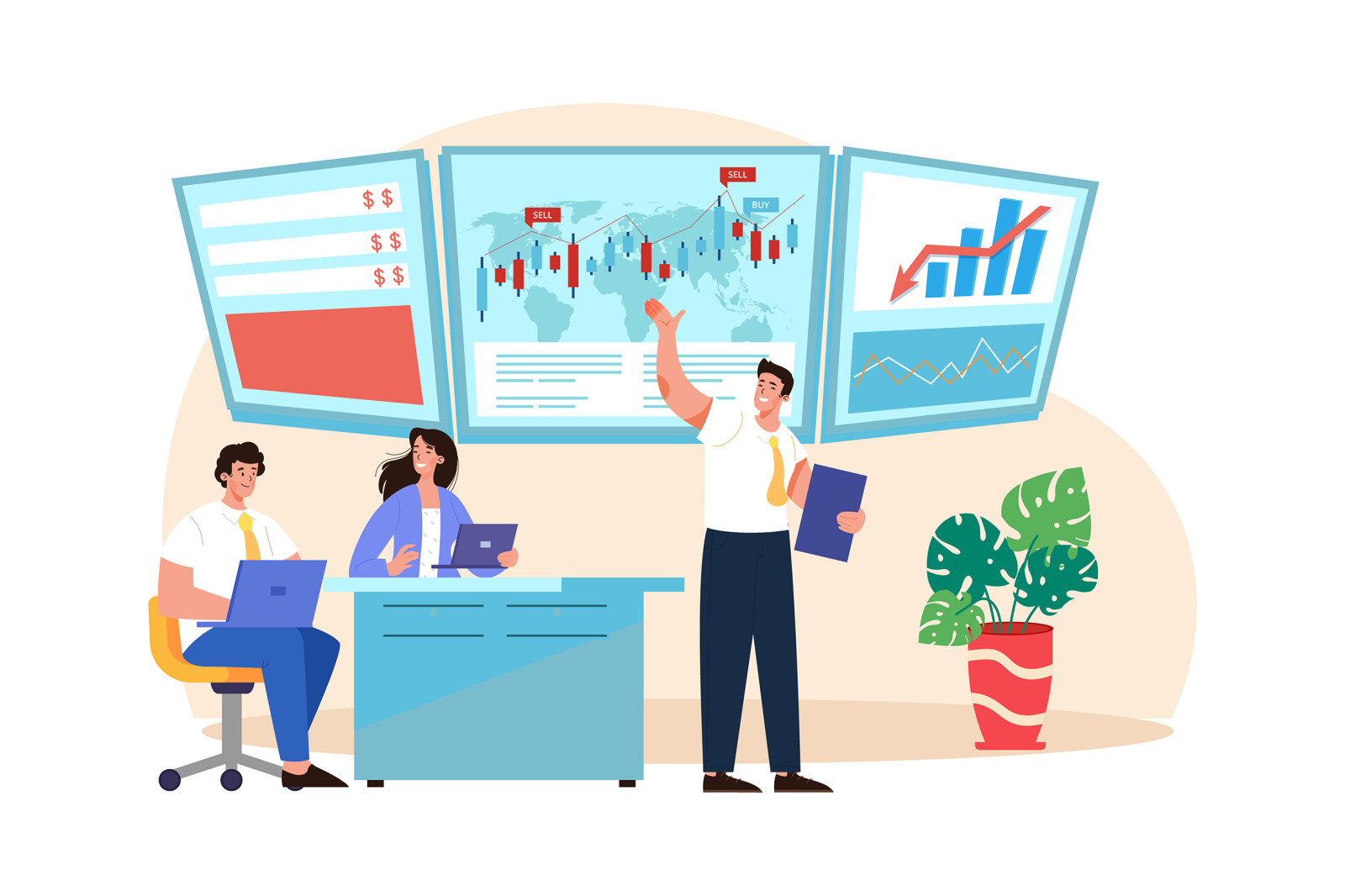 M642_Stock Market Illustration Pack