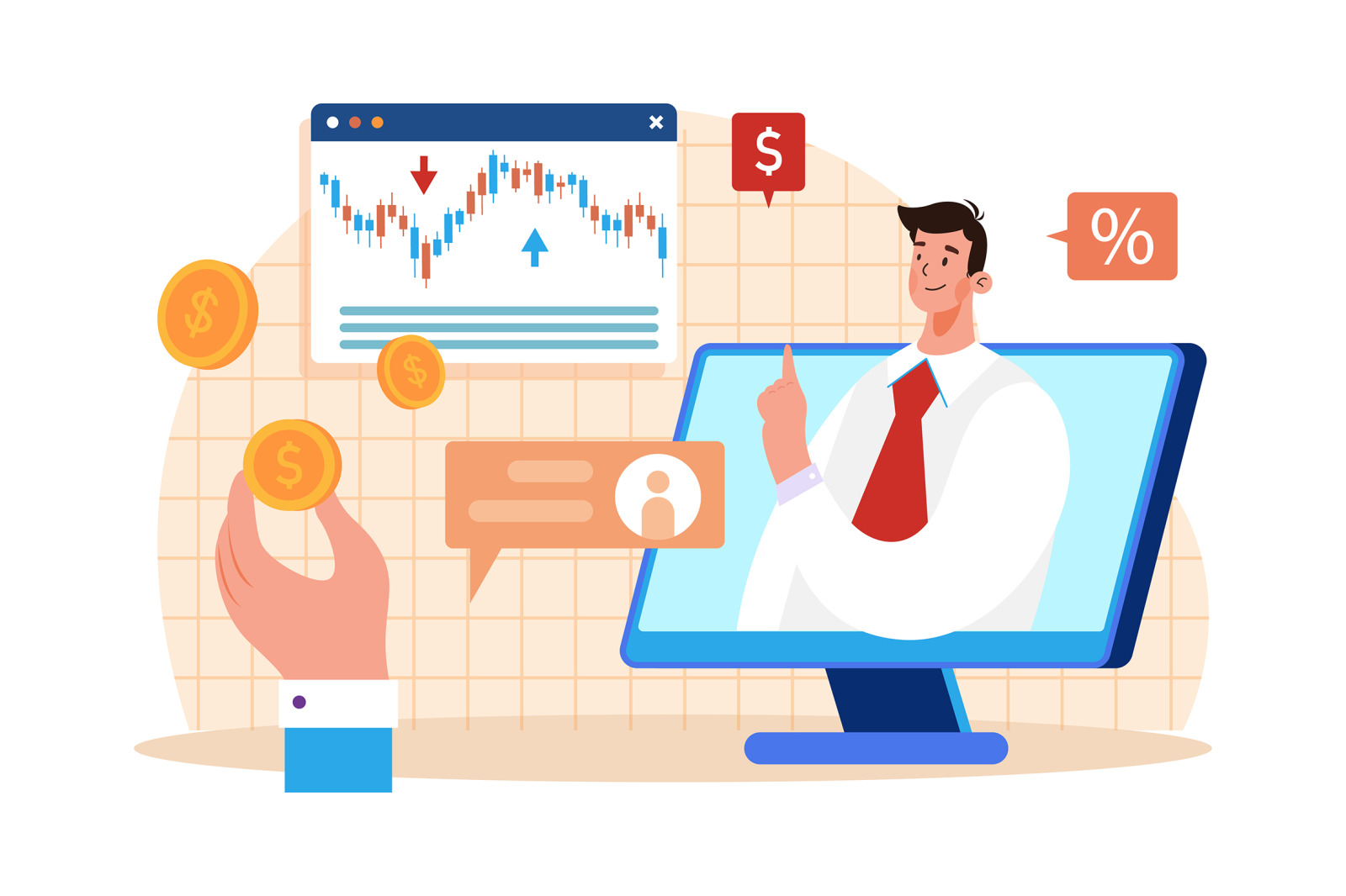 M642_Stock Market Illustration Pack