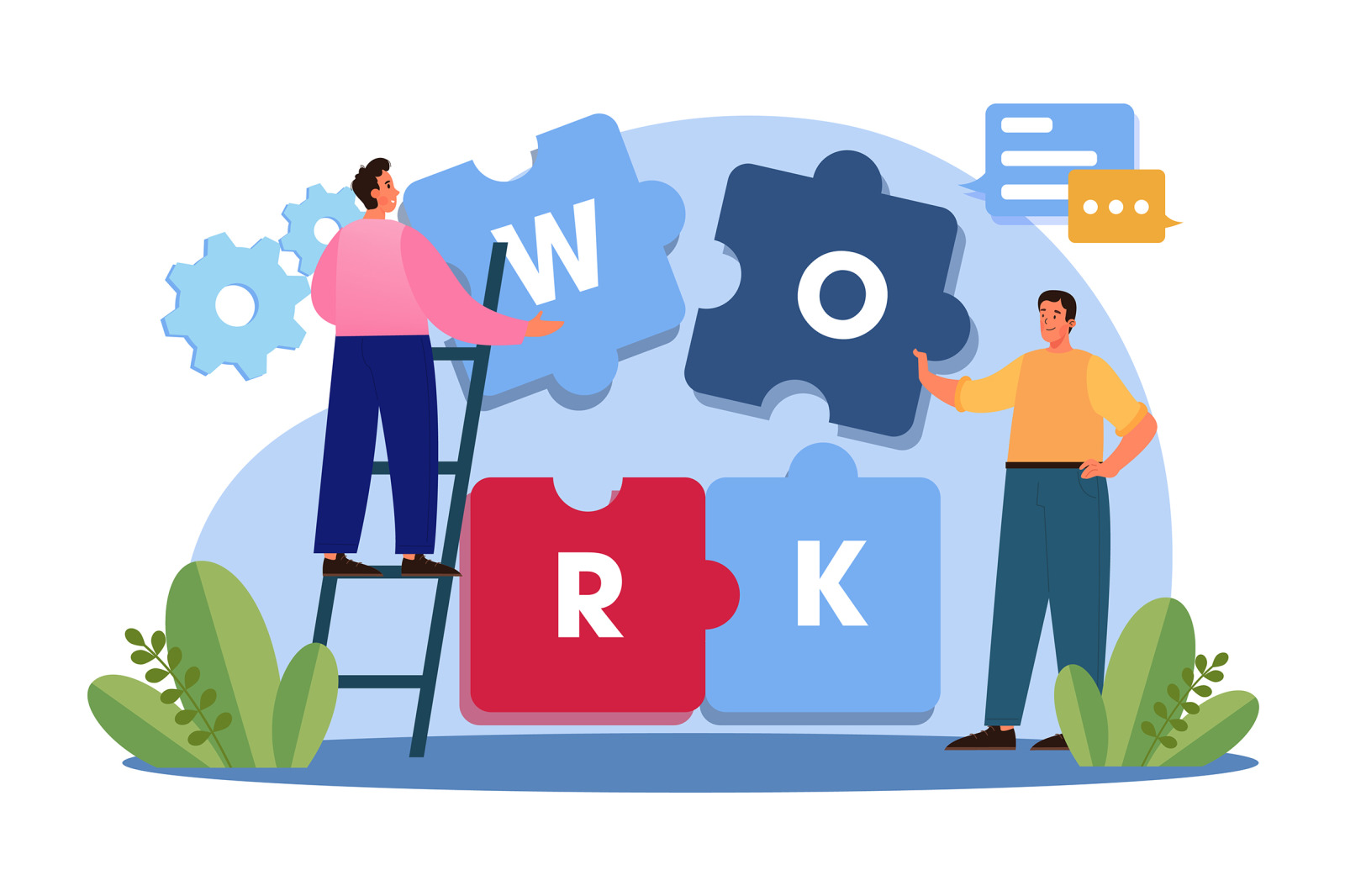 M643_Business Teamwork Illustration Pack M643_Business Teamwork Illustration Pack