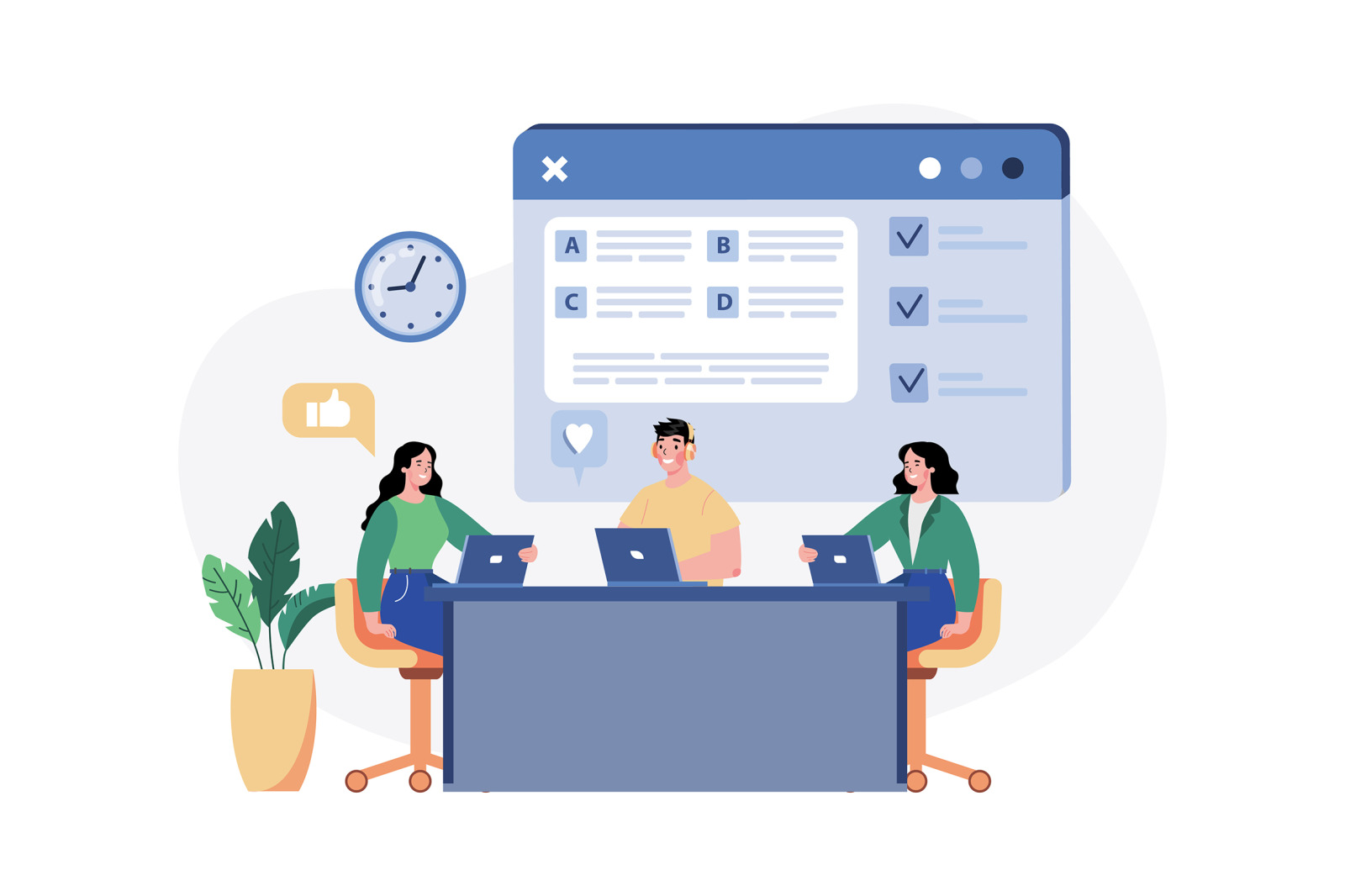 M647_Online Survey Illustration Pack M647_Online Survey Illustration Pack