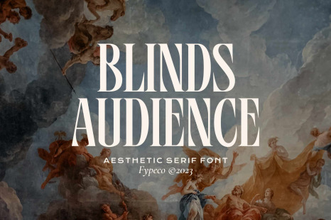 Blinds Audience - Aesthetic Font - Magazine