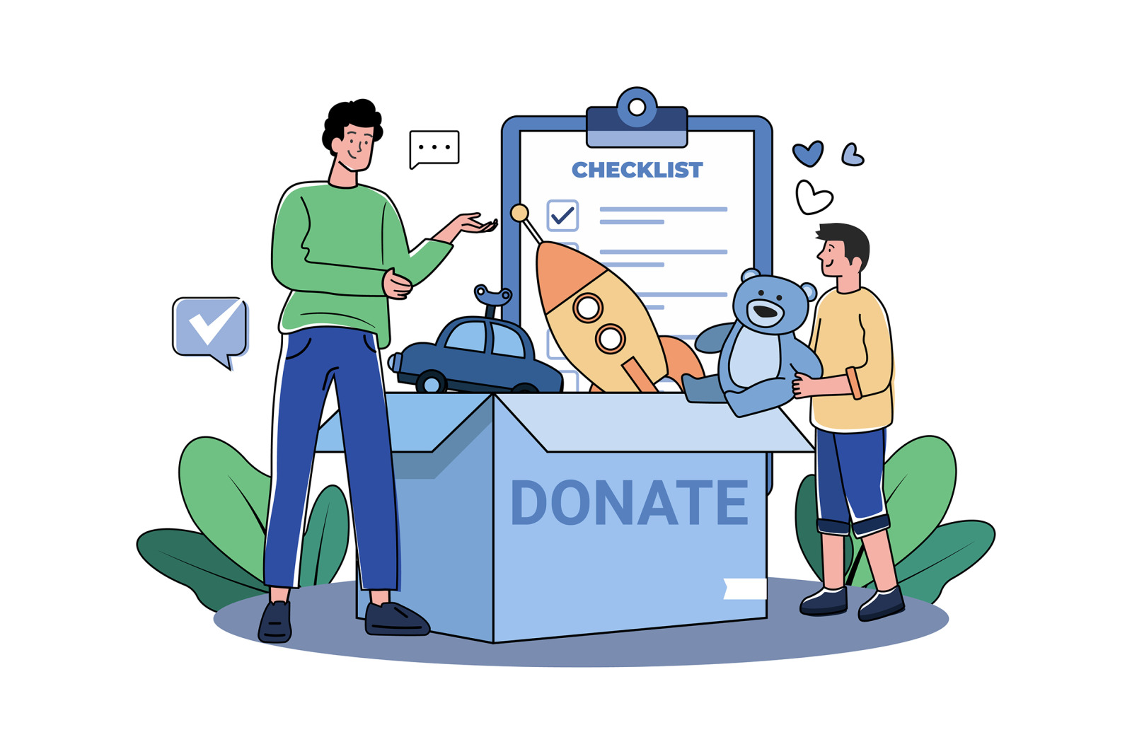 M657_Charity and Donation Illustration Pack