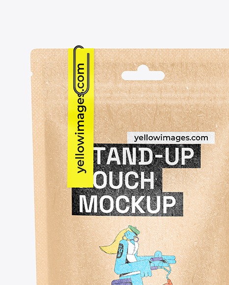 Krafts Stand up Pouch Mockup