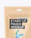 Krafts Stand up Pouch Mockup