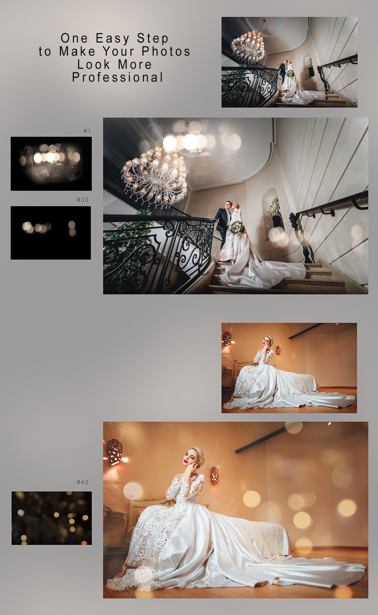 Wedding Art Bokeh Photo Overlays