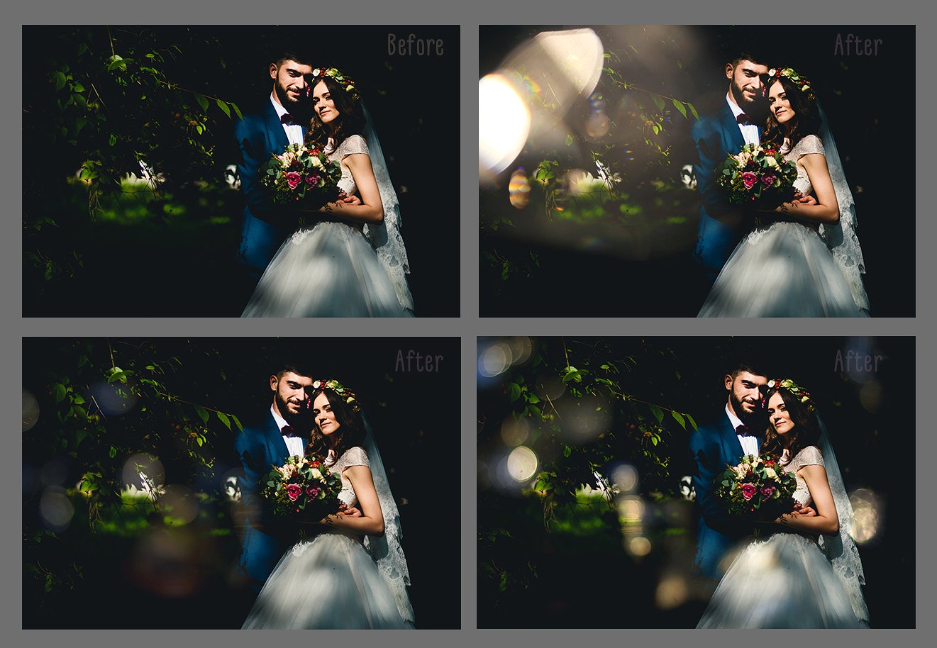 Wedding Art Bokeh Photo Overlays