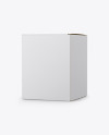 Paper Box Mockup - 25° Angle View