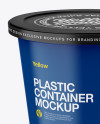 Matte Plastic Container Mockup (High-Angle Shot)