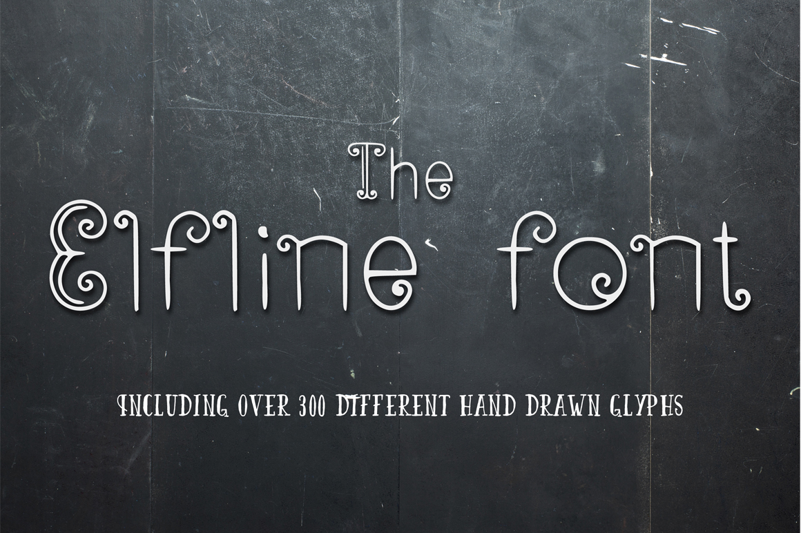 ElfLine decorative style font ElfLine decorative style font