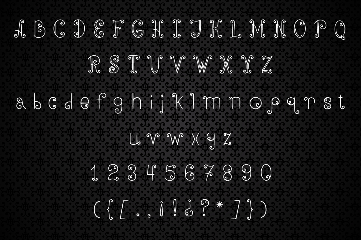 ElfLine decorative style font ElfLine decorative style font
