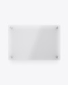 Horizontal Frosted Glass Nameplate Mockup - Front View