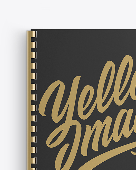 Notebook With Ring Binger Mockup - Top View Notebook With Ring Binger Mockup - Top View