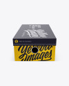 Shoes Box Mockup - Side View (High Angle)