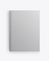 Metallic Notebook With Ring Binger Mockup - Top View