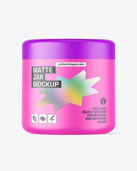 Matte Jar Mockup - Scrubs mockup psd