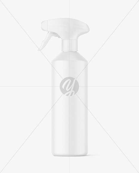 Matte Plastic Spray Bottle Mockup