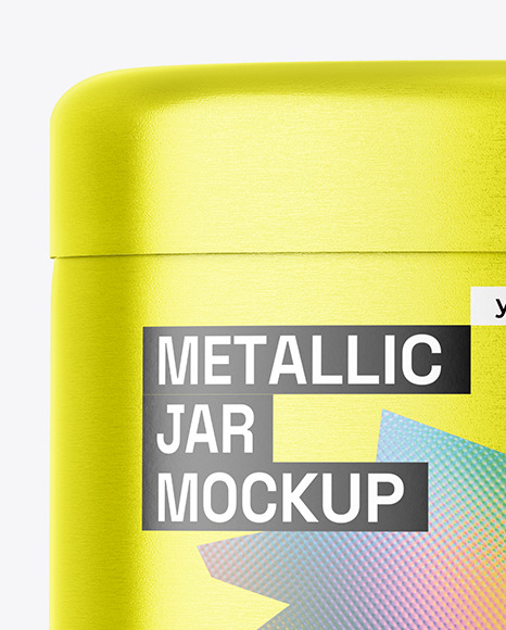 Metallic Jar Mockup