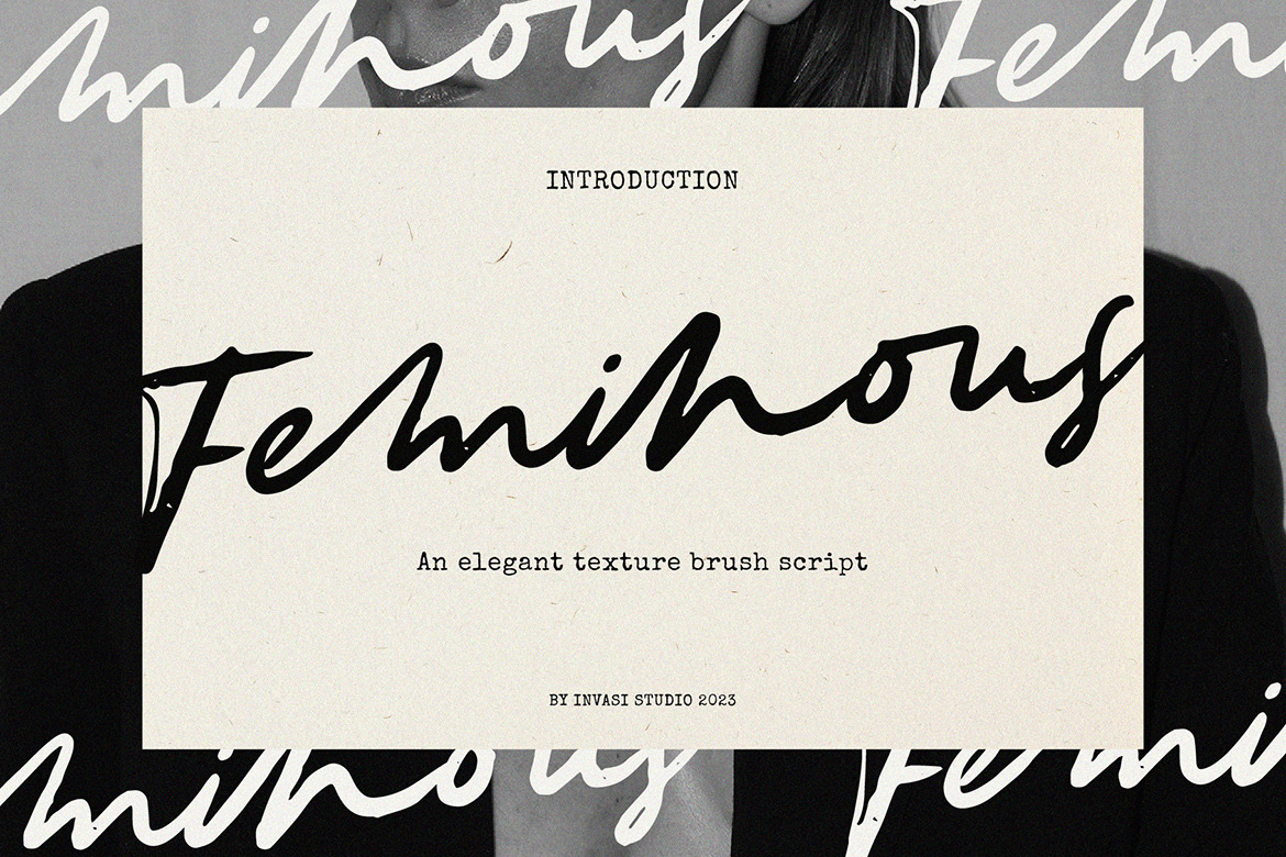 Feminous Font - Elegant Brush Script Feminous Font - Elegant Brush Script