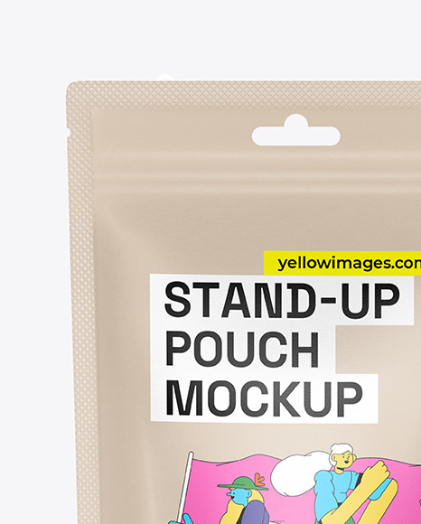 Paper Stand up Pouch Mockup