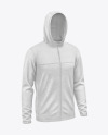 Hooded Fleece Jacket Mockup