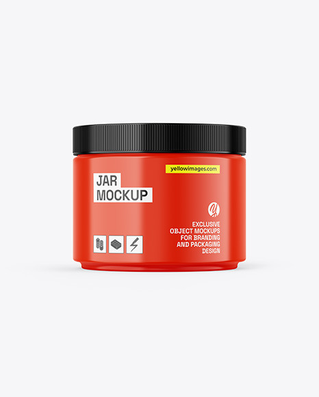 Glossy Jar Mockup