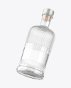 Clear Glass Vodka Bottle Mockup