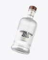 Clear Glass Vodka Bottle Mockup