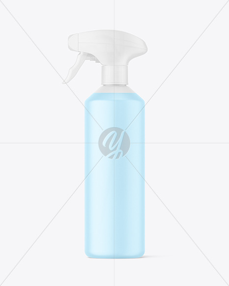 Frosted Plastic Spray Bottle Mockup