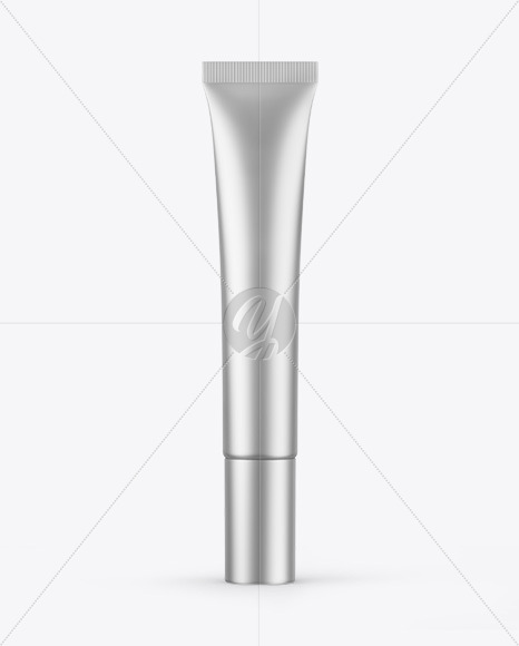 Matte Metallic Cosmetic Tube Mockup