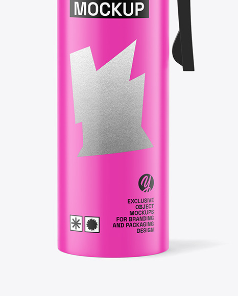 Matte Spray Bottle Mockup