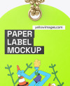Paper Label Tag Mockup
