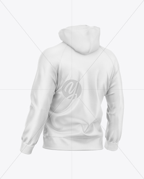 Full-Zip Hoodie Raglan Mockup