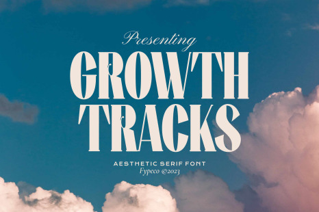 Growth Tracks - Aesthetic Serif Font - Covers