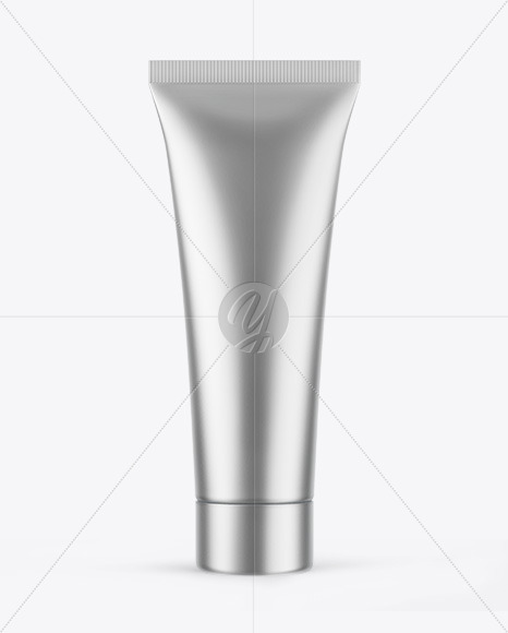 Matte Metallic Cosmetic Tube Mockup