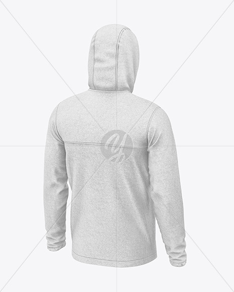 Hooded Fleece Jacket Mockup